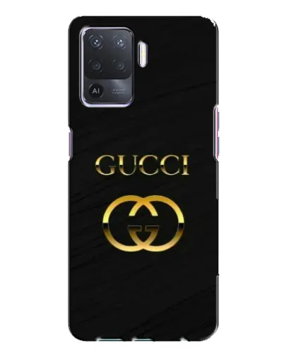 Чехол для OPPO A94 с картинкой «Золотой логотип Gucci»
