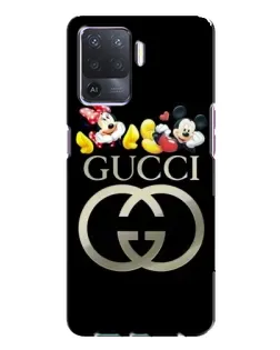 Чехол для OPPO A94 с картинкой «Gucci — герои Disney»