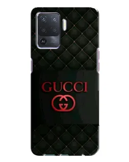 Чехол для OPPO A94 с картинкой «Gucci — стеганый черный»