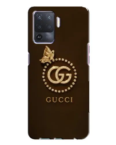 Чехол для OPPO A94 с картинкой «Gucci — золотая бабочка»