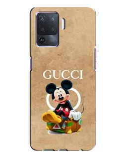 Чехол для OPPO A94 с картинкой «Микки Маус Gucci — крафт»