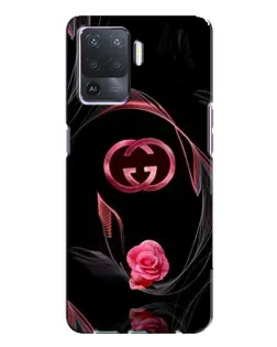 Чехол для OPPO A94 с картинкой «Gucci — неоновая роза»