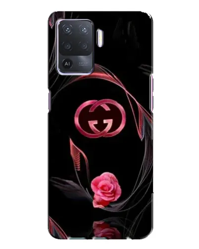 Чехол для OPPO A94 с картинкой «Gucci — неоновая роза»