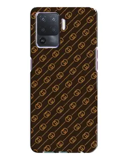 Чехол для OPPO A94 с картинкой «Gucci — золотые диагонали»