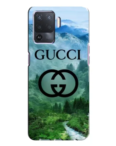 Чехол для OPPO A94 с картинкой «Gucci — горный пейзаж»