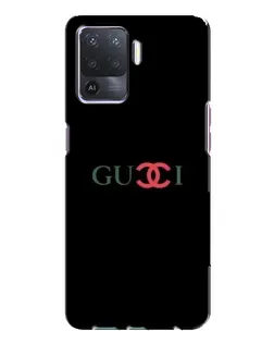 Чехол для OPPO A94 с картинкой «Gucci — красный градиент»