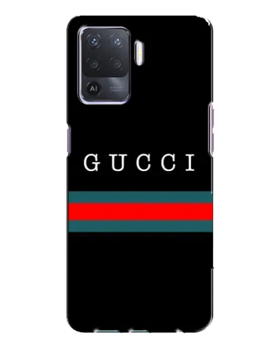 Чехол для OPPO A94 с картинкой «Gucci — красный пояс»