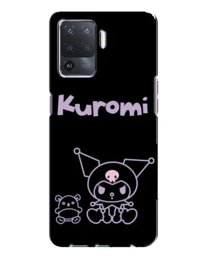 Чохол для OPPO A94 з картинкою «Kuromi — чорний мінімалізм»
