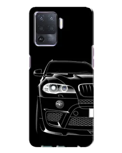 Чехол для OPPO A94 с картинкой «Темный силуэт BMW» Чехол для OPPO A94 с картинкой «Темный силуэт BMW»