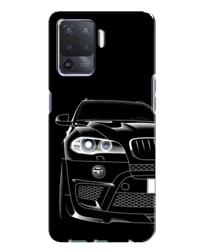 Чехол для OPPO A94 с картинкой «Темный силуэт BMW» Чехол для OPPO A94 с картинкой «Темный силуэт BMW»
