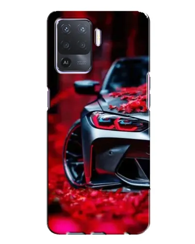 Чехол для OPPO A94 с картинкой «Спортивная BMW и цветы» Чехол для OPPO A94 с картинкой «Спортивная BMW и цветы»