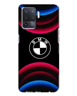 Чехол для OPPO A94 с картинкой «Логотип BMW и неоновые дуги» Чехол для OPPO A94 с картинкой «Логотип BMW и неоновые дуги»