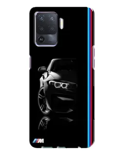 Чехол для OPPO A94 с картинкой «Силуэт BMW в темноте» Чехол для OPPO A94 с картинкой «Силуэт BMW в темноте»