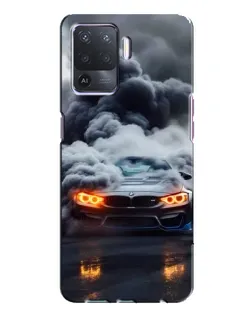 Чехол для OPPO A94 с картинкой «BMW в дыму» Чехол для OPPO A94 с картинкой «BMW в дыму»