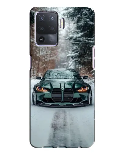 Чехол для OPPO A94 с картинкой «BMW в зимнем лесу» Чехол для OPPO A94 с картинкой «BMW в зимнем лесу»