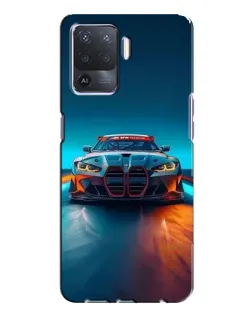 Чехол для OPPO A94 с картинкой «BMW — огни неона» Чехол для OPPO A94 с картинкой «BMW — огни неона»