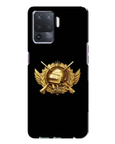 Чехол для OPPO A94 с картинкой «PUBG — оранжевый градиент»