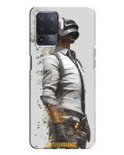 Чехол для OPPO A94 с картинкой «PUBG — боец в пыли»