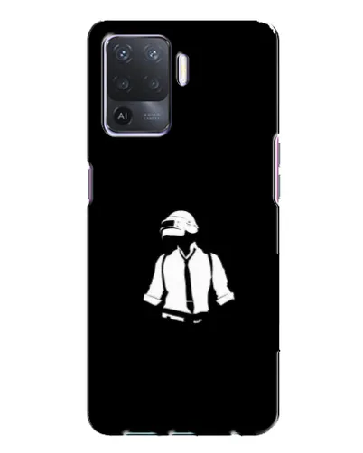 Чехол для OPPO A94 с картинкой «PUBG — белый шлем»