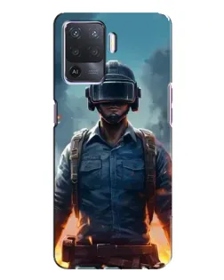 Чехол для OPPO A94 с картинкой «PUBG — реалистичный герой»