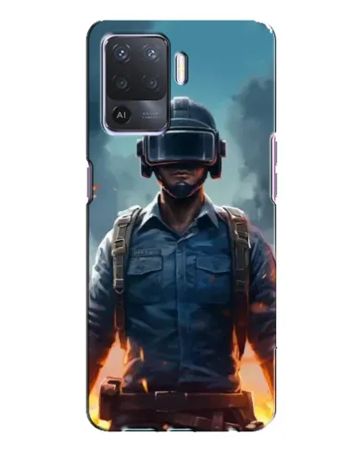 Чехол для OPPO A94 с картинкой «PUBG — реалистичный герой»