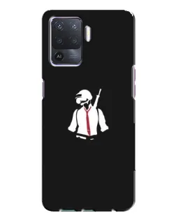 Чехол для OPPO A94 с картинкой «PUBG — силуэт воина»