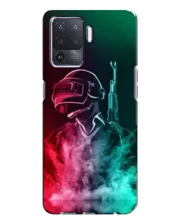 Чехол для OPPO A94 с картинкой «PUBG — огненный воин»