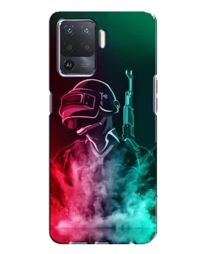 Чехол для OPPO A94 с картинкой «PUBG — огненный воин»