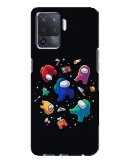 Чехол для OPPO A94 с картинкой «Among Us космос»