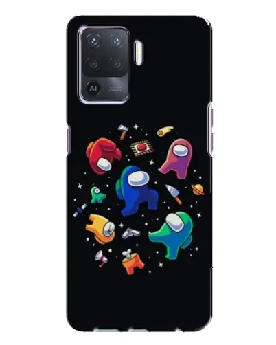 Чехол для OPPO A94 с картинкой «Among Us космос»