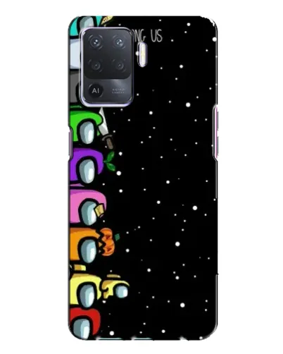 Чехол для OPPO A94 с картинкой «Команда Among Us»
