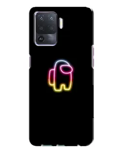 Чехол для OPPO A94 с картинкой «Among Us градиент»