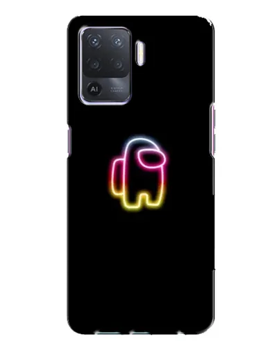 Чехол для OPPO A94 с картинкой «Among Us градиент»