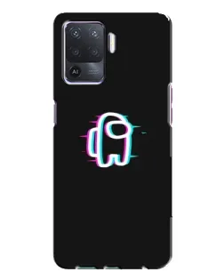 Чехол для OPPO A94 с картинкой «Among Us неон»