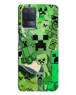 Чохол для OPPO A94 з картинкою «Кріпери Minecraft»