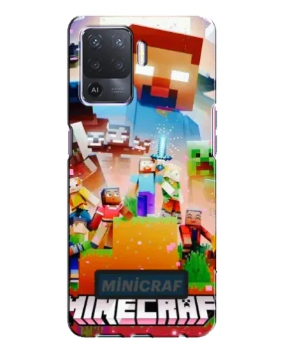 Чехол для OPPO A94 с картинкой «Minecraft герои игры»