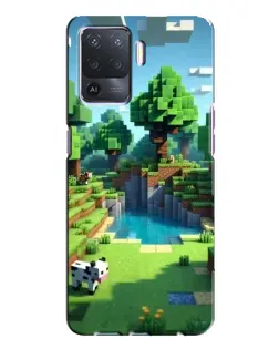 Чехол для OPPO A94 с картинкой «Minecraft летний день»