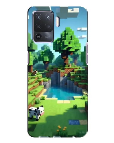 Чехол для OPPO A94 с картинкой «Minecraft летний день»