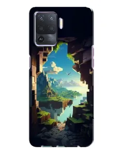 Чехол для OPPO A94 с картинкой «Вид из пещеры»