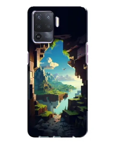 Чехол для OPPO A94 с картинкой «Вид из пещеры»
