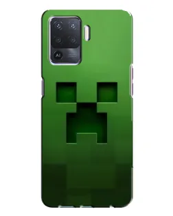 Чехол для OPPO A94 с картинкой «Крипер микро-дизайн»