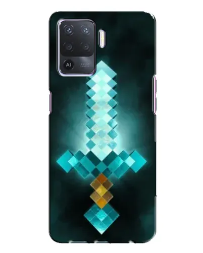 Чехол для OPPO A94 с картинкой «Алмазный меч неон»