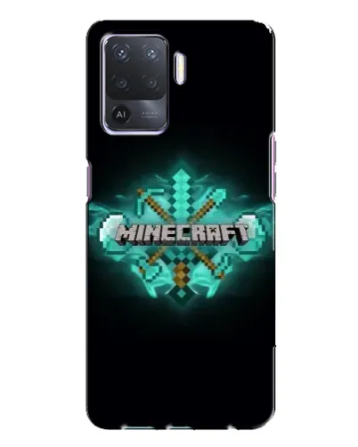 Чехол для OPPO A94 с картинкой «Minecraft Diamond лого»