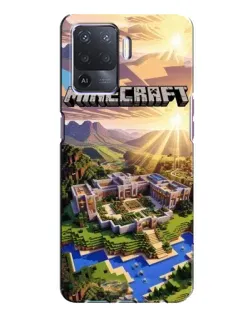 Чехол для OPPO A94 с картинкой «Minecraft панорама»