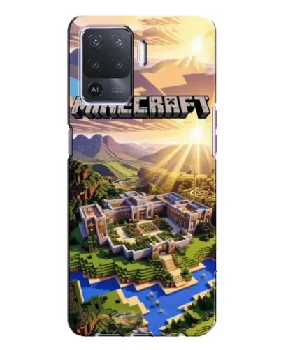 Чехол для OPPO A94 с картинкой «Minecraft панорама»