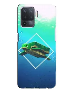 Чохол для OPPO A94 з картинкою «Черепаха Minecraft»