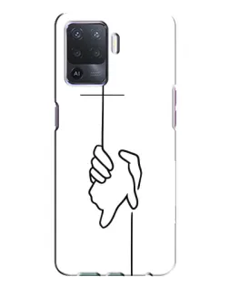 Чохол для OPPO A94 з картинкою «Рука тримає»