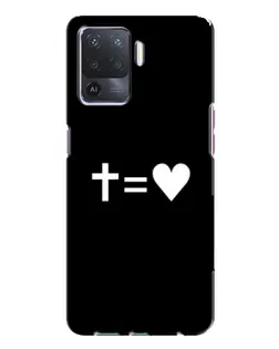 Чохол для OPPO A94 з картинкою «Хрест та Серце»