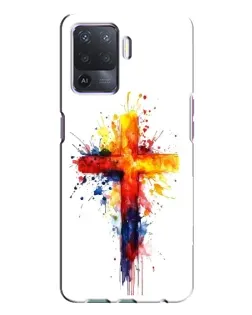Чохол для OPPO A94 з картинкою «Акварельний хрест»