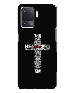 Чехол для OPPO A94 с картинкой «Текстовый крест»